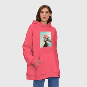 Худи SuperOversize хлопок с принтом Abstract visions art Lati в городе Новоалтайск, 70% хлопок, 30% полиэстер, мягкий начес внутри | карман-кенгуру, эластичная резинка на манжетах и по нижней кромке, двухслойный капюшон
 | art | colorful | digital | glitch | gradient | illustration | psychadelic | vaporwave | арт | глитч | глюк | искажение | искусство | ошибка | цифровое | цифровой