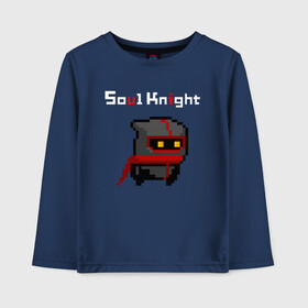 Детский лонгслив хлопок с принтом SOUL KNIGHT АССАСИН в городе Новоалтайск, 100% хлопок | круглый вырез горловины, полуприлегающий силуэт, длина до линии бедер | knight играть | soul knight | soul knight ассасин | soul играть | гранд вотер | друид | игра soul | инженер. | соул кнайт | эльф