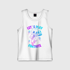 Детская майка хлопок с принтом FORTNITE MARSHMELLO | ФОРТНАЙТ МАРШМЕЛЛО в городе Новоалтайск,  |  | fortnite | fortnite 2 | fortnite x | marshmello | ninja | ninja hyper streamer | ninja streamer | streamer | tyler blevins | маршмелло | ниндзя | фортнайт | фортнайт 2 | фортнайт глава 2