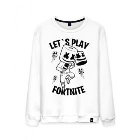 Мужской свитшот хлопок с принтом FORTNITE x MARSHMELLO в городе Новоалтайск, 100% хлопок |  | fortnite | fortnite 2 | fortnite x | marshmello | ninja | ninja hyper streamer | ninja streamer | streamer | tyler blevins | маршмелло | ниндзя | фортнайт | фортнайт 2 | фортнайт глава 2