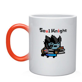 Кружка хамелеон с принтом SOUL KNIGHT ОБОРОТЕНЬ в городе Новоалтайск, керамика | меняет цвет при нагревании, емкость 330 мл | knight играть | soul knight | soul knight ассасин | soul играть | гранд вотер | друид | игра soul | инженер. | соул кнайт | эльф