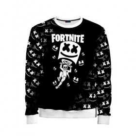 Детский свитшот 3D с принтом FORTNITE x MARSHMELLO в городе Новоалтайск, 100% полиэстер | свободная посадка, прямой крой, мягкая тканевая резинка на рукавах и понизу свитшота | fortnite | fortnite 2 | fortnite x | marshmello | ninja | ninja hyper streamer | ninja streamer | streamer | tyler blevins | маршмелло | ниндзя | фортнайт | фортнайт 2 | фортнайт глава 2