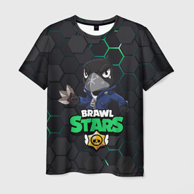 Мужская футболка 3D с принтом Crow (Brawl Stars) в городе Новоалтайск, 100% полиэфир | прямой крой, круглый вырез горловины, длина до линии бедер | brawl stars | crow | game | leon | бравл | бравл стар | бравл старс | ворон | ворона | детская | детям | игра | компьютерная игра | кров | леон | персонаж | развлечение
