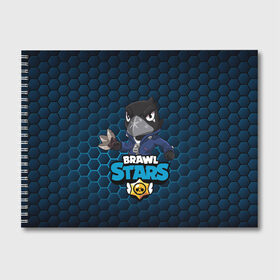 Альбом для рисования с принтом Crow (Brawl Stars) в городе Новоалтайск, 100% бумага
 | матовая бумага, плотность 200 мг. | Тематика изображения на принте: brawl stars | crow | game | leon | бравл | бравл стар | бравл старс | ворон | ворона | детская | детям | игра | компьютерная игра | кров | леон | персонаж | развлечение