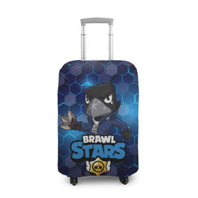 Чехол для чемодана 3D с принтом Crow (Brawl Stars) в городе Новоалтайск, 86% полиэфир, 14% спандекс | двустороннее нанесение принта, прорези для ручек и колес | brawl stars | crow | game | leon | бравл | бравл стар | бравл старс | ворон | ворона | детская | детям | игра | компьютерная игра | кров | леон | персонаж | развлечение