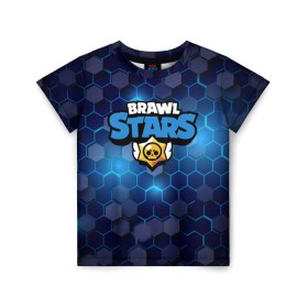 Детская футболка 3D с принтом Brawl Stars в городе Новоалтайск, 100% гипоаллергенный полиэфир | прямой крой, круглый вырез горловины, длина до линии бедер, чуть спущенное плечо, ткань немного тянется | brawl stars | crow | game | leon | бравл | бравл стар | бравл старс | ворон | ворона | детская | детям | игра | компьютерная игра | кров | леон | развлечение
