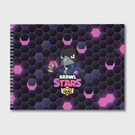 Альбом для рисования с принтом Crow (Brawl Stars) в городе Новоалтайск, 100% бумага
 | матовая бумага, плотность 200 мг. | Тематика изображения на принте: brawl stars | crow | game | leon | бравл | бравл стар | бравл старс | ворон | ворона | детская | детям | игра | компьютерная игра | кров | леон | персонаж | развлечение