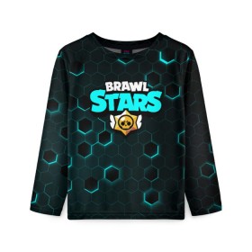 Детский лонгслив 3D с принтом Brawl Stars в городе Новоалтайск, 100% полиэстер | длинные рукава, круглый вырез горловины, полуприлегающий силуэт
 | brawl stars | crow | game | leon | бравл | бравл стар | бравл старс | ворон | ворона | детская | детям | игра | компьютерная игра | кров | леон | развлечение
