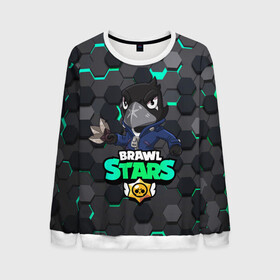 Мужской свитшот 3D с принтом Crow (Brawl Stars) в городе Новоалтайск, 100% полиэстер с мягким внутренним слоем | круглый вырез горловины, мягкая резинка на манжетах и поясе, свободная посадка по фигуре | brawl stars | crow | game | leon | бравл | бравл стар | бравл старс | ворон | ворона | детская | детям | игра | компьютерная игра | кров | леон | персонаж | развлечение