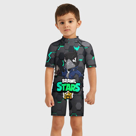 Детский купальный костюм 3D с принтом Crow (Brawl Stars) в городе Новоалтайск, Полиэстер 85%, Спандекс 15% | застежка на молнии на спине | brawl stars | crow | game | leon | бравл | бравл стар | бравл старс | ворон | ворона | детская | детям | игра | компьютерная игра | кров | леон | персонаж | развлечение