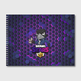 Альбом для рисования с принтом Crow (Brawl Stars) в городе Новоалтайск, 100% бумага
 | матовая бумага, плотность 200 мг. | Тематика изображения на принте: brawl stars | crow | game | leon | бравл | бравл стар | бравл старс | ворон | ворона | детская | детям | игра | компьютерная игра | кров | леон | персонаж | развлечение