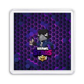 Магнит 55*55 с принтом Crow (Brawl Stars) в городе Новоалтайск, Пластик | Размер: 65*65 мм; Размер печати: 55*55 мм | brawl stars | crow | game | leon | бравл | бравл стар | бравл старс | ворон | ворона | детская | детям | игра | компьютерная игра | кров | леон | персонаж | развлечение