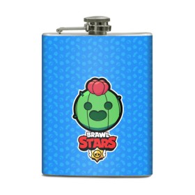 Фляга с принтом Brawl Stars. Spike в городе Новоалтайск, металлический корпус | емкость 0,22 л, размер 125 х 94 мм. Виниловая наклейка запечатывается полностью | Тематика изображения на принте: bo | brawl | brock | bull | colt | dynamike | elprimo | jessie | moba | nita | shelly | spike | stars | бо | брок | булл | джесси | динамайк | кольт | нита | спайк | шелли | эльпримо