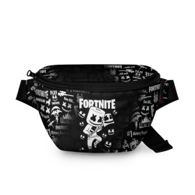 Поясная сумка 3D с принтом FORTNITE MARSHMELLO в городе Новоалтайск, 100% полиэстер | плотная ткань, ремень с регулируемой длиной, внутри несколько карманов для мелочей, основное отделение и карман с обратной стороны сумки застегиваются на молнию | fnchap2 | fortnite | fortnite 2 | fortnite x | marshmello | ninja | ninja hyper streamer | ninja streamer | streamer | tyler blevins | маршмелло | ниндзя | фортнайт | фортнайт 2 | фортнайт глава 2