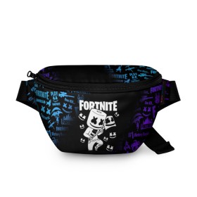 Поясная сумка 3D с принтом FORTNITE MARSHMELLO в городе Новоалтайск, 100% полиэстер | плотная ткань, ремень с регулируемой длиной, внутри несколько карманов для мелочей, основное отделение и карман с обратной стороны сумки застегиваются на молнию | fnchap2 | fortnite | fortnite 2 | fortnite x | marshmello | ninja | ninja hyper streamer | ninja streamer | streamer | tyler blevins | маршмелло | ниндзя | фортнайт | фортнайт 2 | фортнайт глава 2