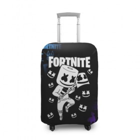 Чехол для чемодана 3D с принтом FORTNITE MARSHMELLO в городе Новоалтайск, 86% полиэфир, 14% спандекс | двустороннее нанесение принта, прорези для ручек и колес | fnchap2 | fortnite | fortnite 2 | fortnite x | marshmello | ninja | ninja hyper streamer | ninja streamer | streamer | tyler blevins | маршмелло | ниндзя | фортнайт | фортнайт 2 | фортнайт глава 2