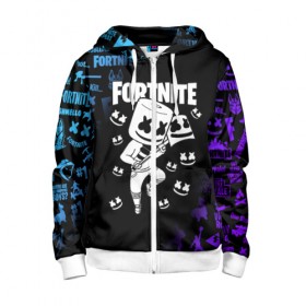 Детская толстовка 3D на молнии с принтом FORTNITE MARSHMELLO в городе Новоалтайск, 100% полиэстер |  манжеты и пояс оформлены широкой мягкой резинкой, двухслойный капюшон со шнурком для регулировки, спереди карманы и застежка-молния
 | fnchap2 | fortnite | fortnite 2 | fortnite x | marshmello | ninja | ninja hyper streamer | ninja streamer | streamer | tyler blevins | маршмелло | ниндзя | фортнайт | фортнайт 2 | фортнайт глава 2