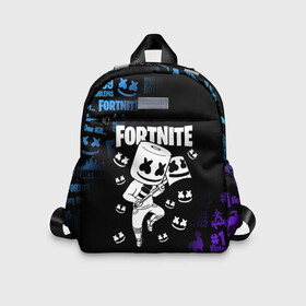 Детский рюкзак 3D с принтом FORTNITE MARSHMELLO в городе Новоалтайск, 100% полиэстер | лямки с регулируемой длиной, сверху петелька, чтобы рюкзак можно было повесить на вешалку. Основное отделение закрывается на молнию, как и внешний карман. Внутри дополнительный карман. По бокам два дополнительных кармашка | fnchap2 | fortnite | fortnite 2 | fortnite x | marshmello | ninja | ninja hyper streamer | ninja streamer | streamer | tyler blevins | маршмелло | ниндзя | фортнайт | фортнайт 2 | фортнайт глава 2