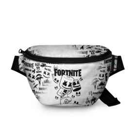 Поясная сумка 3D с принтом FORTNITE MARSHMELLO в городе Новоалтайск, 100% полиэстер | плотная ткань, ремень с регулируемой длиной, внутри несколько карманов для мелочей, основное отделение и карман с обратной стороны сумки застегиваются на молнию | fnchap2 | fortnite | fortnite 2 | fortnite x | marshmello | ninja | ninja hyper streamer | ninja streamer | streamer | tyler blevins | маршмелло | ниндзя | фортнайт | фортнайт 2 | фортнайт глава 2