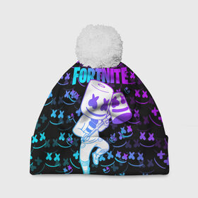 Шапка 3D c помпоном с принтом FORTNITE MARSHMELLO в городе Новоалтайск, 100% полиэстер | универсальный размер, печать по всей поверхности изделия | fnchap2 | fortnite | fortnite 2 | fortnite x | marshmello | ninja | ninja hyper streamer | ninja streamer | streamer | tyler blevins | маршмелло | ниндзя | фортнайт | фортнайт 2 | фортнайт глава 2