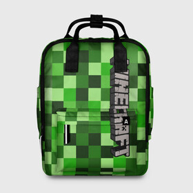 Женский рюкзак 3D с принтом MINECRAFT в городе Новоалтайск, 100% полиэстер | лямки с регулируемой длиной, сверху ручки, чтобы рюкзак нести как сумку. Основное отделение закрывается на молнию, как и внешний карман. Внутри два дополнительных кармана, один из которых закрывается на молнию. По бокам два дополнительных кармашка, куда поместится маленькая бутылочка
 | game | minecraft | блоки | игра | квадраты | компьютерная игра | крипер | майнкрафт