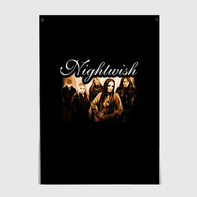 Постер с принтом Nightwish в городе Новоалтайск, 100% бумага
 | бумага, плотность 150 мг. Матовая, но за счет высокого коэффициента гладкости имеет небольшой блеск и дает на свету блики, но в отличии от глянцевой бумаги не покрыта лаком | metal | nightwish | symphonic metal | tarja | tarja turunen | turunen | метал | найтвиш | симфоник метал | тарья | турунен