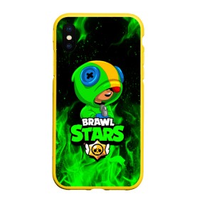 Чехол для iPhone XS Max матовый с принтом BRAWL STARS LEON | ЛЕОН в городе Новоалтайск, Силикон | Область печати: задняя сторона чехла, без боковых панелей | Тематика изображения на принте: brawl stars | bull | colt | crow | leon | stars | берли | бо | брок | ворон | джесси | динамайк | дэррил | кольт | леон | мортис | нита | пайпер | пенни | поко | пэм | рикошет | спайк | фрэнк | шелли | эль примо
