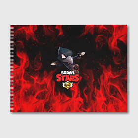Альбом для рисования с принтом BRAWL STARS CROW в городе Новоалтайск, 100% бумага
 | матовая бумага, плотность 200 мг. | Тематика изображения на принте: brawl stars | bull | colt | crow | leon | stars | берли | бо | брок | ворон | джесси | динамайк | дэррил | кольт | леон | мортис | нита | пайпер | пенни | поко | пэм | рикошет | спайк | фрэнк | шелли | эль примо