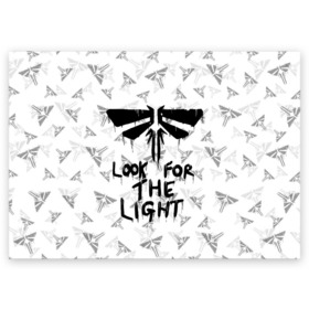 Поздравительная открытка с принтом THE LAST OF US в городе Новоалтайск, 100% бумага | плотность бумаги 280 г/м2, матовая, на обратной стороне линовка и место для марки
 | cicadas | fireflies | naughty dog | the last of us | the last of us part 2 | джоэл | последние из нас | цикады | элли