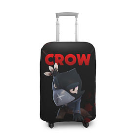 Чехол для чемодана 3D с принтом BRAWL STARS CROW в городе Новоалтайск, 86% полиэфир, 14% спандекс | двустороннее нанесение принта, прорези для ручек и колес | brawl stars | bull | colt | crow | leon | stars | берли | бо | брок | ворон | джесси | динамайк | дэррил | кольт | леон | мортис | нита | пайпер | пенни | поко | пэм | рикошет | спайк | фрэнк | шелли | эль примо