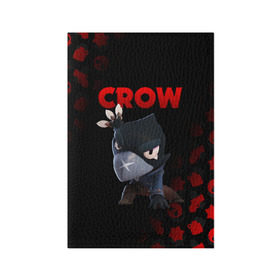 Обложка для паспорта матовая кожа с принтом BRAWL STARS CROW в городе Новоалтайск, натуральная матовая кожа | размер 19,3 х 13,7 см; прозрачные пластиковые крепления | brawl stars | bull | colt | crow | leon | stars | берли | бо | брок | ворон | джесси | динамайк | дэррил | кольт | леон | мортис | нита | пайпер | пенни | поко | пэм | рикошет | спайк | фрэнк | шелли | эль примо