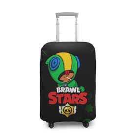 Чехол для чемодана 3D с принтом BRAWL STARS LEON в городе Новоалтайск, 86% полиэфир, 14% спандекс | двустороннее нанесение принта, прорези для ручек и колес | brawl stars | bull | colt | crow | leon | stars | берли | бо | брок | ворон | джесси | динамайк | дэррил | кольт | леон | мортис | нита | пайпер | пенни | поко | пэм | рикошет | спайк | фрэнк | шелли | эль примо