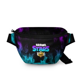 Поясная сумка 3D с принтом BRAWL STARS LEON в городе Новоалтайск, 100% полиэстер | плотная ткань, ремень с регулируемой длиной, внутри несколько карманов для мелочей, основное отделение и карман с обратной стороны сумки застегиваются на молнию | brawl stars | bull | colt | crow | leon | stars | берли | бо | брок | ворон | джесси | динамайк | дэррил | кольт | леон | мортис | нита | пайпер | пенни | поко | пэм | рикошет | спайк | фрэнк | шелли | эль примо