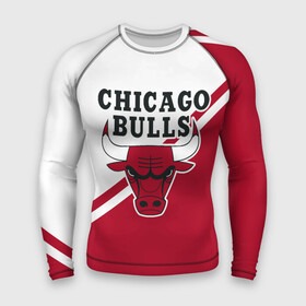 Мужской рашгард 3D с принтом Chicago Bulls Red White в городе Новоалтайск,  |  | bulls | chicago | chicago bulls | nba | баскетбол | буллз | нба | чикаго | чикаго буллз