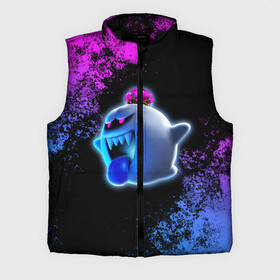 Мужской жилет утепленный 3D с принтом Luigi s Mansion в городе Новоалтайск,  |  | game | luigis mansion | mario | nintendo | видеоигра | игра | луиджи | марио | привидение | призрак