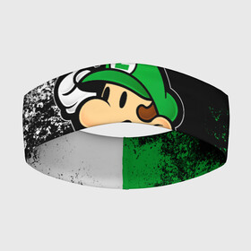 Повязка на голову 3D с принтом Luigis Mansion в городе Новоалтайск,  |  | game | luigis mansion | mario | nintendo | видеоигра | игра | луиджи | марио | привидение | призрак