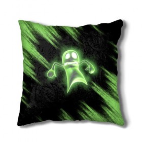 Подушка 3D с принтом Luigis Mansion в городе Новоалтайск, наволочка – 100% полиэстер, наполнитель – холлофайбер (легкий наполнитель, не вызывает аллергию). | состоит из подушки и наволочки. Наволочка на молнии, легко снимается для стирки | game | luigis mansion | mario | nintendo | видеоигра | игра | луиджи | марио | привидение | призрак