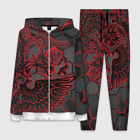 Женский костюм 3D с принтом RUSSIA Lifestyle в городе Новоалтайск,  |  | aesthetic | collection | fashion | hybrid | original | pro | review | russia | sports | герб | орнамент | россия | рф | спорт | униформа | форма