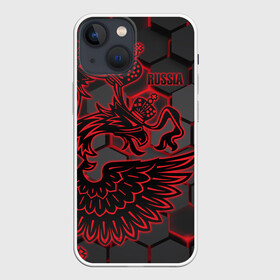 Чехол для iPhone 13 mini с принтом RUSSIA Lifestyle в городе Новоалтайск,  |  | aesthetic | collection | fashion | hybrid | original | pro | review | russia | sports | герб | орнамент | россия | рф | спорт | униформа | форма