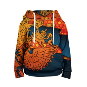 Детская толстовка 3D с принтом RUSSIA Sports Uniform в городе Новоалтайск, 100% полиэстер | двухслойный капюшон со шнурком для регулировки, мягкие манжеты на рукавах и по низу толстовки, спереди карман-кенгуру с мягким внутренним слоем | aesthetic | collection | fashion | hybrid | original | pro | review | russia | sports | герб | орнамент | россия | рф | спорт | униформа | форма
