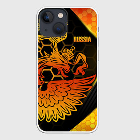 Чехол для iPhone 13 mini с принтом RUSSIA Lifestyle в городе Новоалтайск,  |  | aesthetic | collection | fashion | hybrid | original | pro | review | russia | sports | герб | орнамент | россия | рф | спорт | униформа | форма