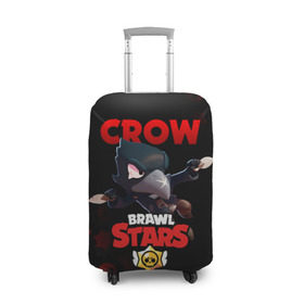 Чехол для чемодана 3D с принтом BRAWL STARS CROW в городе Новоалтайск, 86% полиэфир, 14% спандекс | двустороннее нанесение принта, прорези для ручек и колес | brawl stars | bull | colt | crow | leon | stars | берли | бо | брок | ворон | джесси | динамайк | дэррил | кольт | леон | мортис | нита | пайпер | пенни | поко | пэм | рикошет | спайк | фрэнк | шелли | эль примо