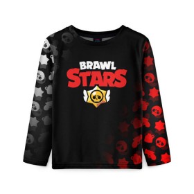 Детский лонгслив 3D с принтом BRAWL STARS LEON в городе Новоалтайск, 100% полиэстер | длинные рукава, круглый вырез горловины, полуприлегающий силуэт
 | brawl stars | bull | colt | crow | leon | stars | берли | бо | брок | ворон | джесси | динамайк | дэррил | кольт | леон | мортис | нита | пайпер | пенни | поко | пэм | рикошет | спайк | фрэнк | шелли | эль примо