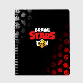 Тетрадь с принтом BRAWL STARS LEON в городе Новоалтайск, 100% бумага | 48 листов, плотность листов — 60 г/м2, плотность картонной обложки — 250 г/м2. Листы скреплены сбоку удобной пружинной спиралью. Уголки страниц и обложки скругленные. Цвет линий — светло-серый
 | Тематика изображения на принте: brawl stars | bull | colt | crow | leon | stars | берли | бо | брок | ворон | джесси | динамайк | дэррил | кольт | леон | мортис | нита | пайпер | пенни | поко | пэм | рикошет | спайк | фрэнк | шелли | эль примо