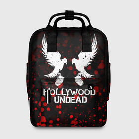 Женский рюкзак 3D с принтом HOLLYWOOD UNDEAD в городе Новоалтайск, 100% полиэстер | лямки с регулируемой длиной, сверху ручки, чтобы рюкзак нести как сумку. Основное отделение закрывается на молнию, как и внешний карман. Внутри два дополнительных кармана, один из которых закрывается на молнию. По бокам два дополнительных кармашка, куда поместится маленькая бутылочка
 | deuce | hollywood undead | hu | j dog | shady jeff | голливуд | голливудская нежить | даниэль мурильо | джордан террелл | джордж артур рейган | дилан альварес | мэттью сент клер | нежить