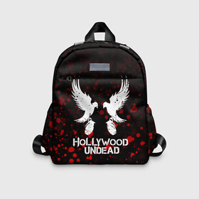 Детский рюкзак 3D с принтом HOLLYWOOD UNDEAD в городе Новоалтайск, 100% полиэстер | лямки с регулируемой длиной, сверху петелька, чтобы рюкзак можно было повесить на вешалку. Основное отделение закрывается на молнию, как и внешний карман. Внутри дополнительный карман. По бокам два дополнительных кармашка | deuce | hollywood undead | hu | j dog | shady jeff | голливуд | голливудская нежить | даниэль мурильо | джордан террелл | джордж артур рейган | дилан альварес | мэттью сент клер | нежить