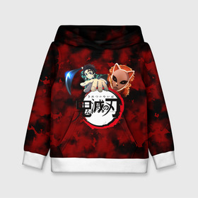 Детская толстовка 3D с принтом Kimetsu no Yaiba  в городе Новоалтайск, 100% полиэстер | двухслойный капюшон со шнурком для регулировки, мягкие манжеты на рукавах и по низу толстовки, спереди карман-кенгуру с мягким внутренним слоем | Тематика изображения на принте: demons | kimetsu | knife | yaiba | демонов | демоны | клинок | рассекающий