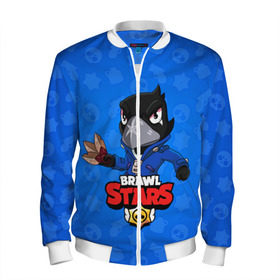 Мужской бомбер 3D с принтом BRAWL STARS CROW в городе Новоалтайск, 100% полиэстер | застегивается на молнию, по бокам два кармана без застежек, по низу бомбера и на воротнике - эластичная резинка | brawl stars | bull | colt | crow | leon | stars | берли | бо | брок | ворон | джесси | динамайк | дэррил | кольт | леон | мортис | нита | пайпер | пенни | поко | пэм | рикошет | спайк | фрэнк | шелли | эль примо