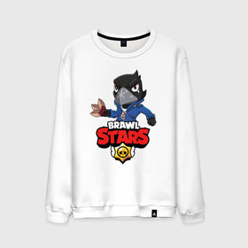 Мужской свитшот хлопок с принтом BRAWL STARS CROW в городе Новоалтайск, 100% хлопок |  | brawl stars | bull | colt | crow | leon | stars | берли | бо | брок | ворон | джесси | динамайк | дэррил | кольт | леон | мортис | нита | пайпер | пенни | поко | пэм | рикошет | спайк | фрэнк | шелли | эль примо
