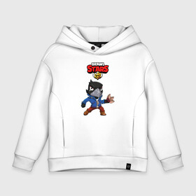 Детское худи Oversize хлопок с принтом BRAWL STARS CROW в городе Новоалтайск, френч-терри — 70% хлопок, 30% полиэстер. Мягкий теплый начес внутри —100% хлопок | боковые карманы, эластичные манжеты и нижняя кромка, капюшон на магнитной кнопке | brawl stars | bull | colt | crow | leon | stars | берли | бо | брок | ворон | джесси | динамайк | дэррил | кольт | леон | мортис | нита | пайпер | пенни | поко | пэм | рикошет | спайк | фрэнк | шелли | эль примо